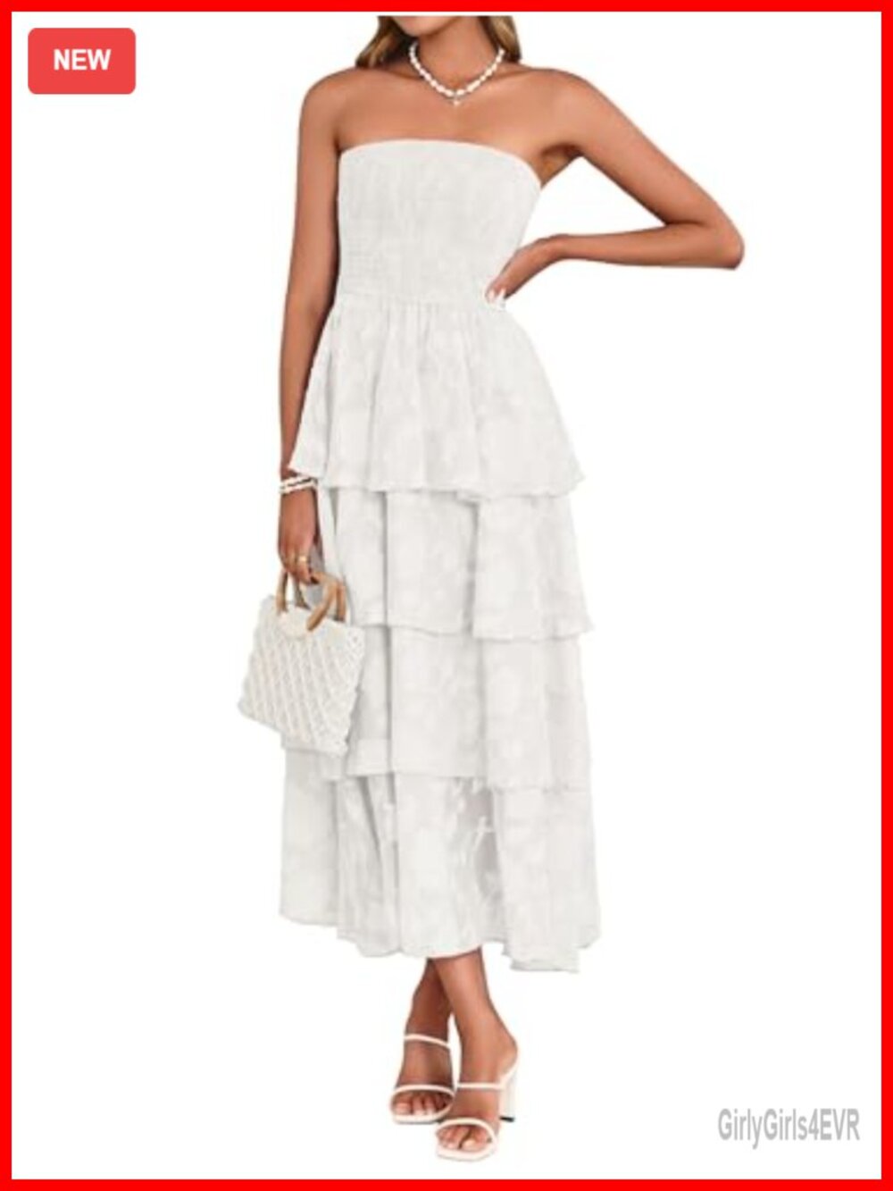 Simplee Womens Boho Floral Maxi Dress Strapless Wedding Guest Beach
